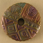 Irridescent Green Textured